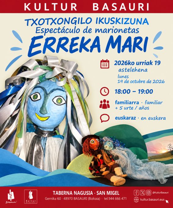 ESPECTÁCULO DE MARIONETAS: "ERREKA MARI"